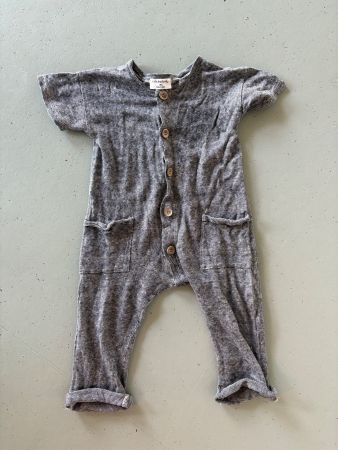 Babyoverall aus Leinen, Gr. 74/80