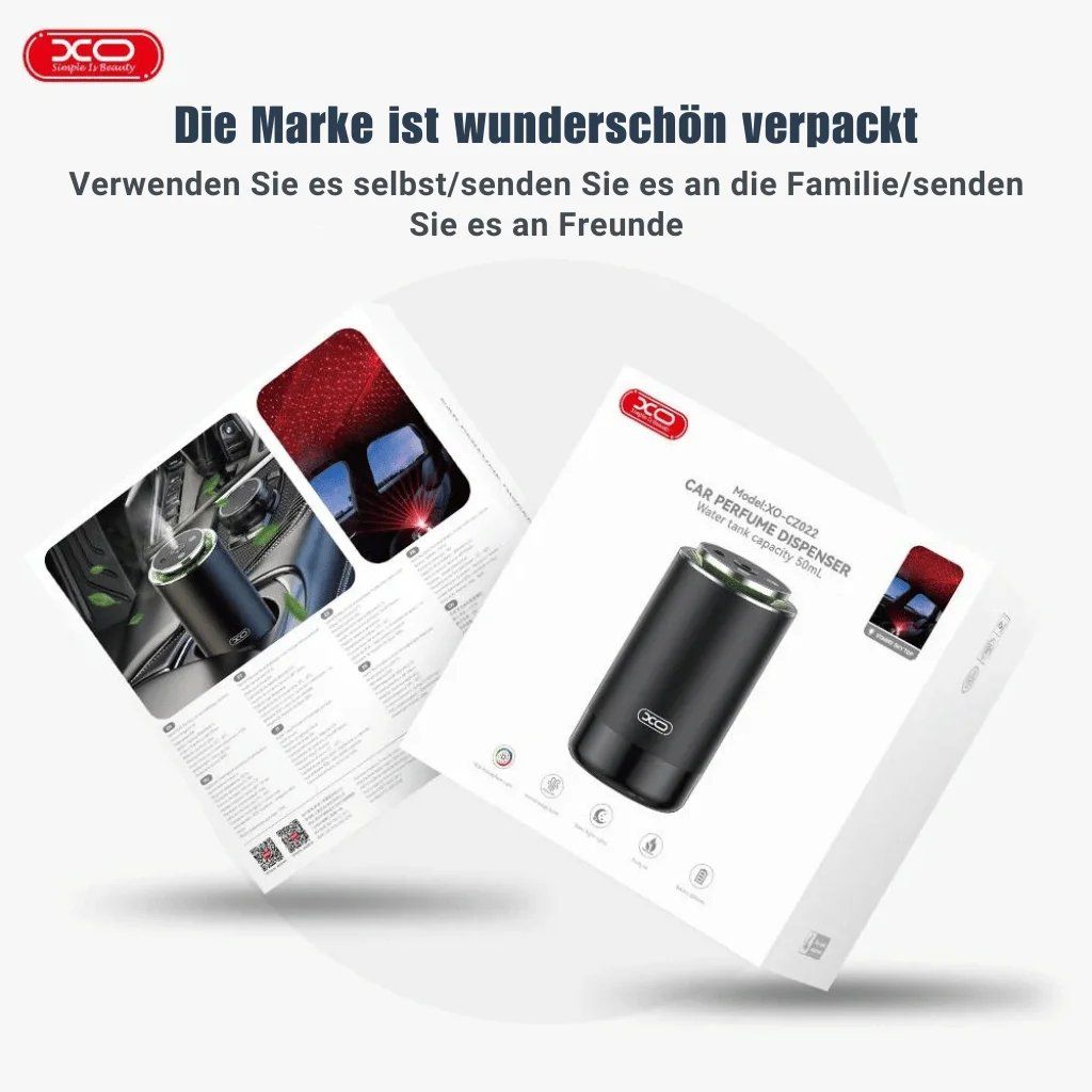 Duftöldiffusoren: XO CZ022 Auto-Aroma-Diffusor mit Farbwechsel & Sternenhimmel – Neu und originalverpackt aus mägenwil von xostore.ch 1