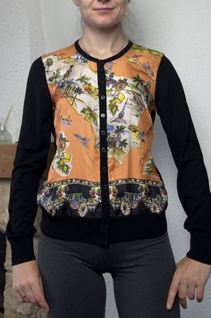 Cardigan Dolce & Gabbana soie laine S / Strickjacke