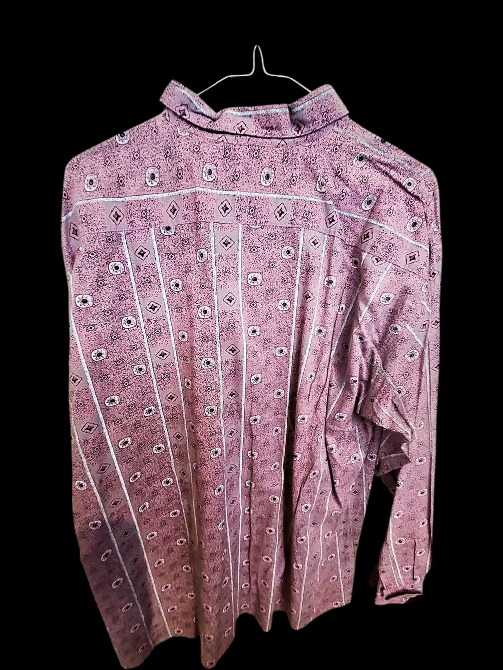 Camicette: Rosa Gemustertes Button-Down Baumwollhemd - Größe XL/42 – Usato da Zug venduto da vinokilo 3