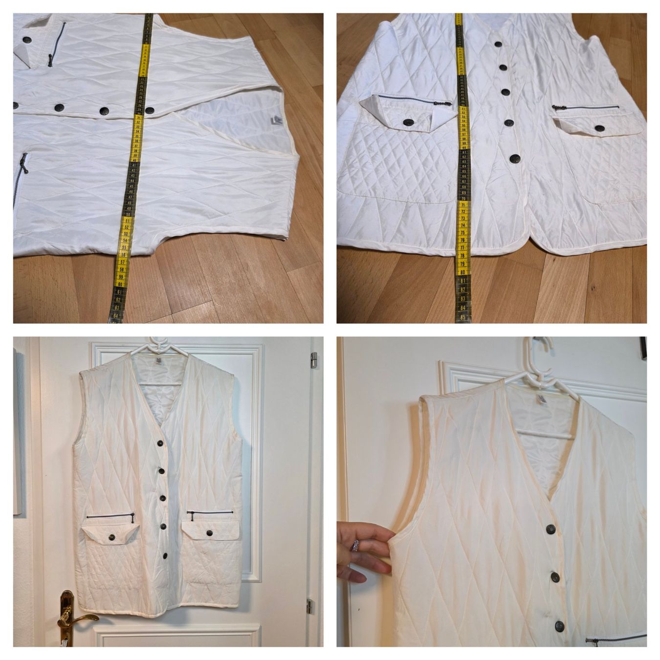Gilet & Giacche senza maniche: Seidenweste creme 100% Seide 46 – Difettoso da Wald ZH venduto da CapLux 6