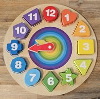 Holz Uhr Lernspielzeug für Kinder - Top Zustand!