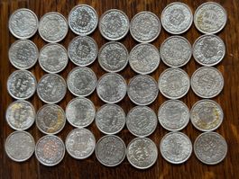 Schweizer Münzen 0.5 Fr 87  Zustand gut