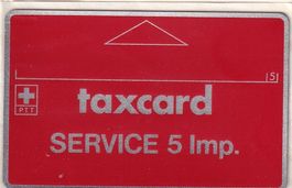 PTT - Taxcard SERVICE 5 Imp. (Kat. Hobi M-2 Nr. 03 044...)