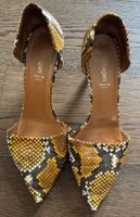 Bugatti Snake-Print Leather Heels - Made in Italy