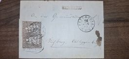 Strubelbrief 22G 2X) Hemberg Peterzell - Kirchberg mit Att.