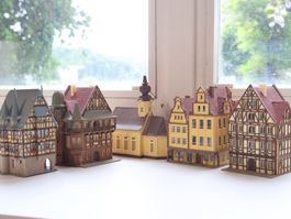 Vollmer schöne Häuser - Altstadt Gebäude Set Spur N