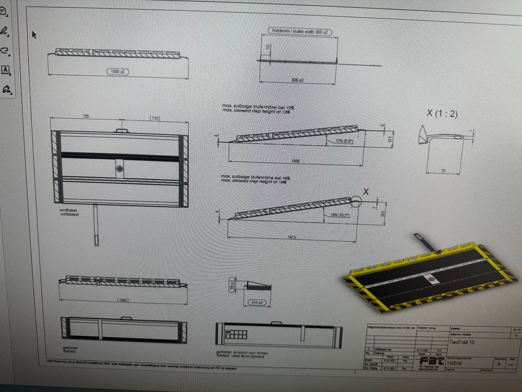Rampe di accesso: TwoFold 15 Rampe – Usato da Thörigen venduto da FBT 4
