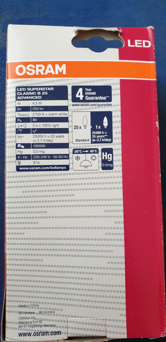 Osram Lampade: Osram LED Leuchtmittel E14 Dimmbar – Nuovo e nell'imballaggio originale da Schönenwerd venduto da Schleuni01 1