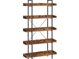 Bücherregal Standregal mit 5 Ebenen HORUS