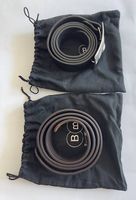 Ledergürtel schwarz + braun inkl Schnalle