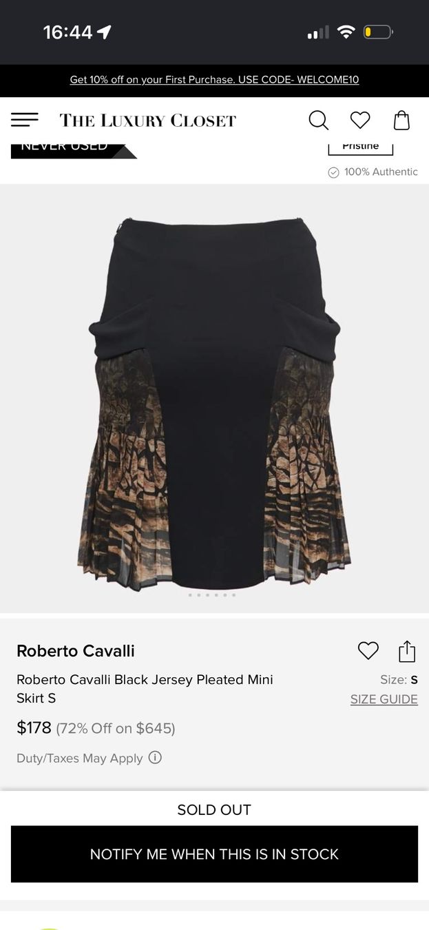 Roberto Cavalli Gonne: Original Cavalli Rock, Viscose Seide – Nuovo (secondo la descrizione) da Hombrechtikon venduto da Herbstsonne 4