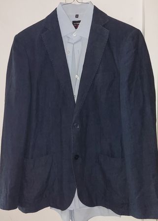 VESTE 48 EN 100% LIN avec chemise offerte OLYMP 39
