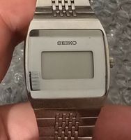 Vintage Seiko LCD Digitaluhr – Edelstahl – Defekt / Bastler