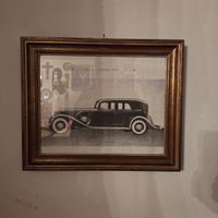 Goldener Rahmen mit Bild "Der neue Graham Sedan" 🖼️🚗
