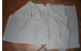 2 Vorhang, grau, ca 70 x 185