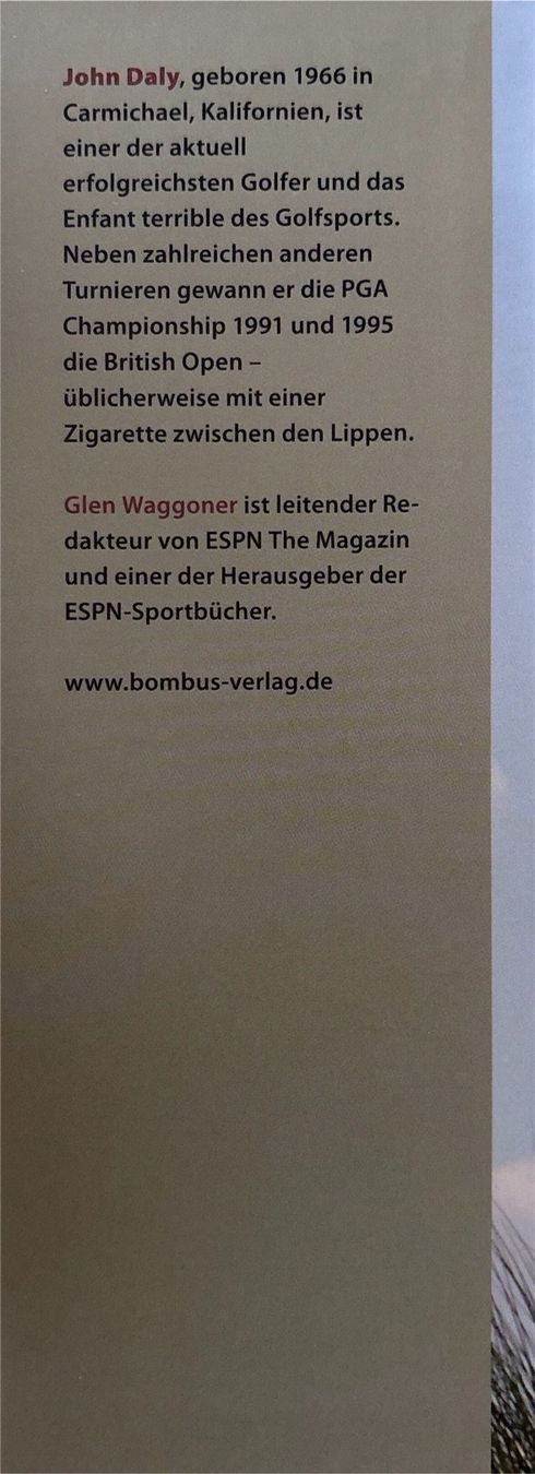 Libri: John Daly - Das bin ich - Mein Leben – Nuovo e nell'imballaggio originale da Sarnen venduto da Livres 3
