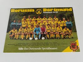 Seltene Mannschaftskarte - Borussia Dortmund 1984/85