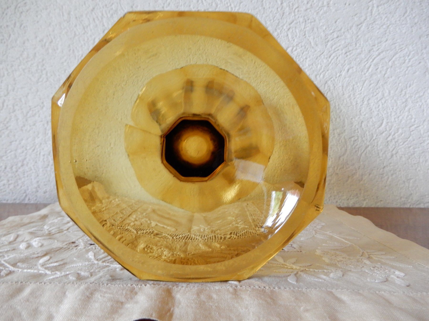 Vasi & Recipienti: Art Deco Glas Vase - Amber - Bernstein Farbe – Usato da Senèdes venduto da tintinette43 3