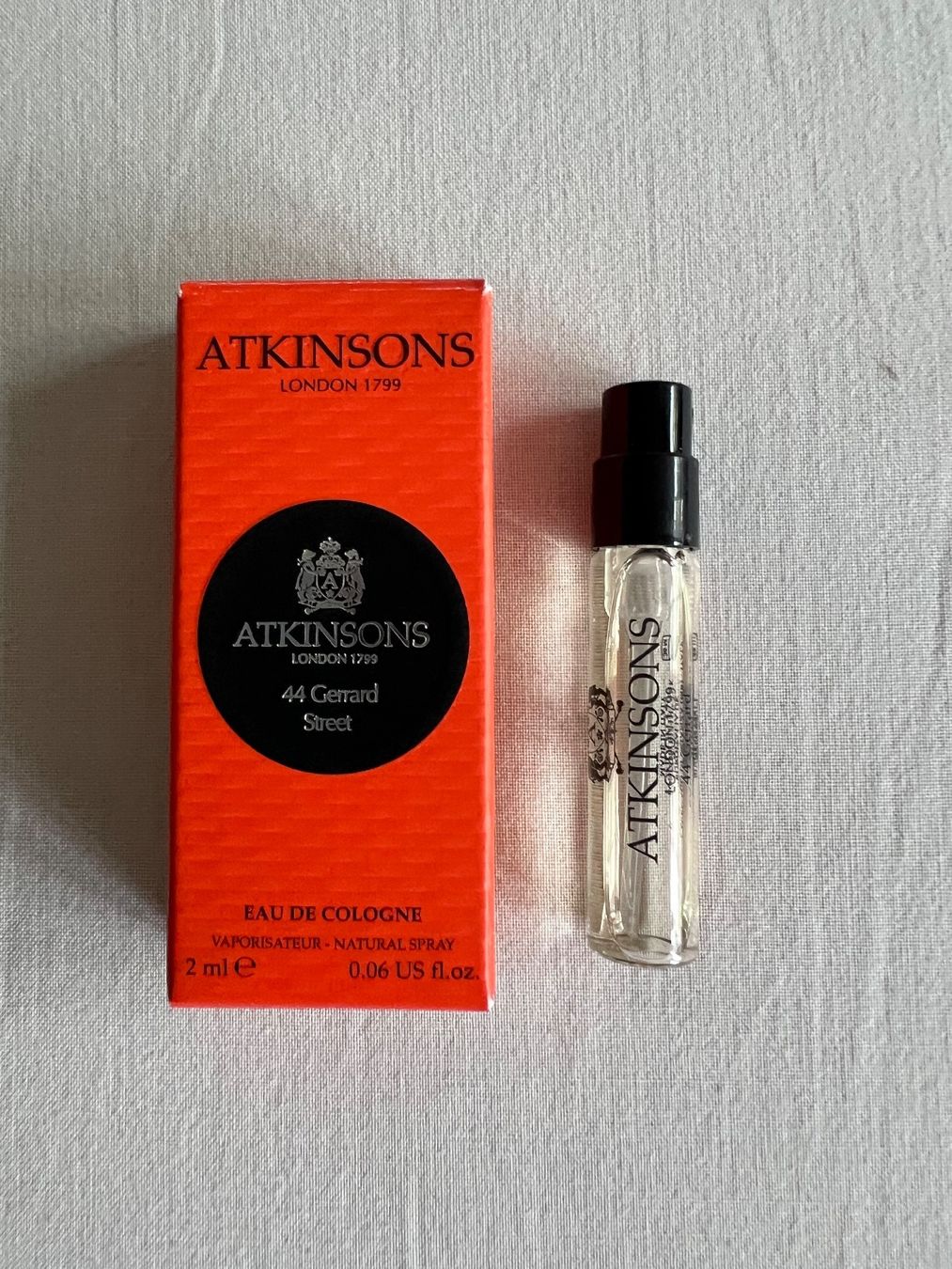 HERMES Jardin Cythère/ATKINSON Gerrard Street 2x2ml Sample (Neu und ...