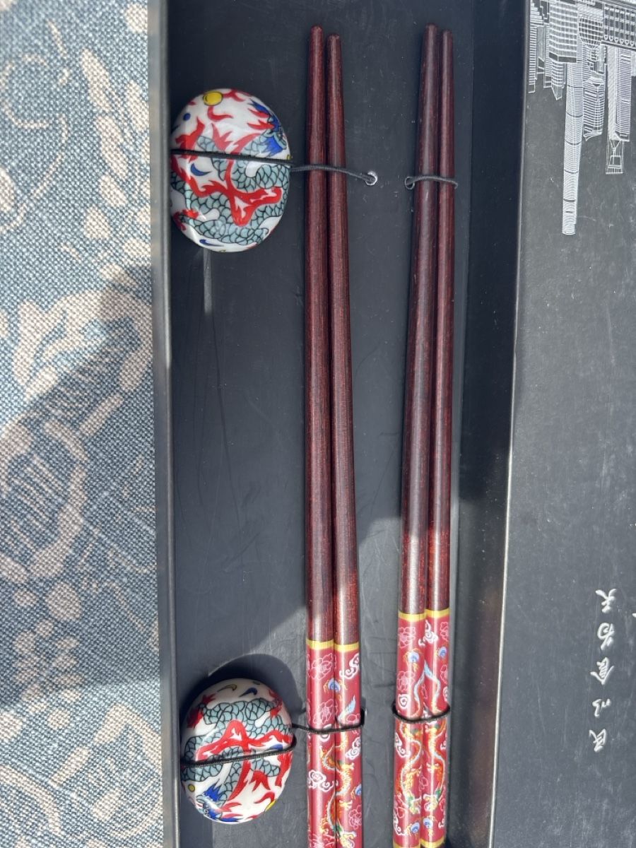 Set di posate: Set de baguettes chinoises – Nuovo (secondo la descrizione) da Chêne-Bougeries venduto da Bambideluxe 1