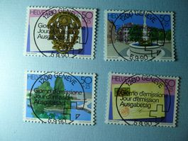 1990 NABA Genf W68-W71 ET Vollstempel