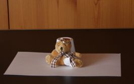 Schlüsselanhänger Bär mit Schlüsselring