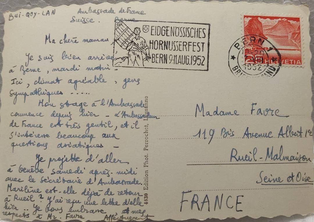 Cartoline postali: BERN - Multi vues - 1952 – Usato da Delémont venduto da Domdom1 1