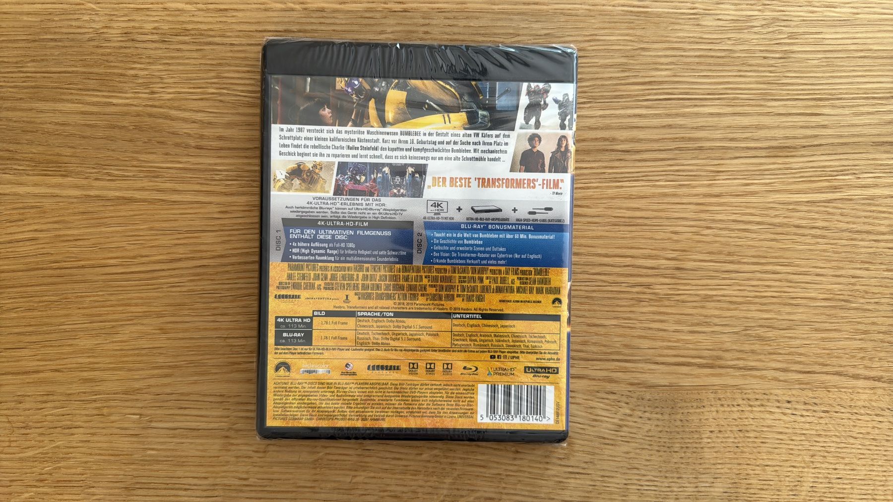 Tutti i DVDs: Bumblebee - 4K UHD Blu-Ray – Nuovo e nell'imballaggio originale da Wallisellen venduto da Art_Vendorlay 1