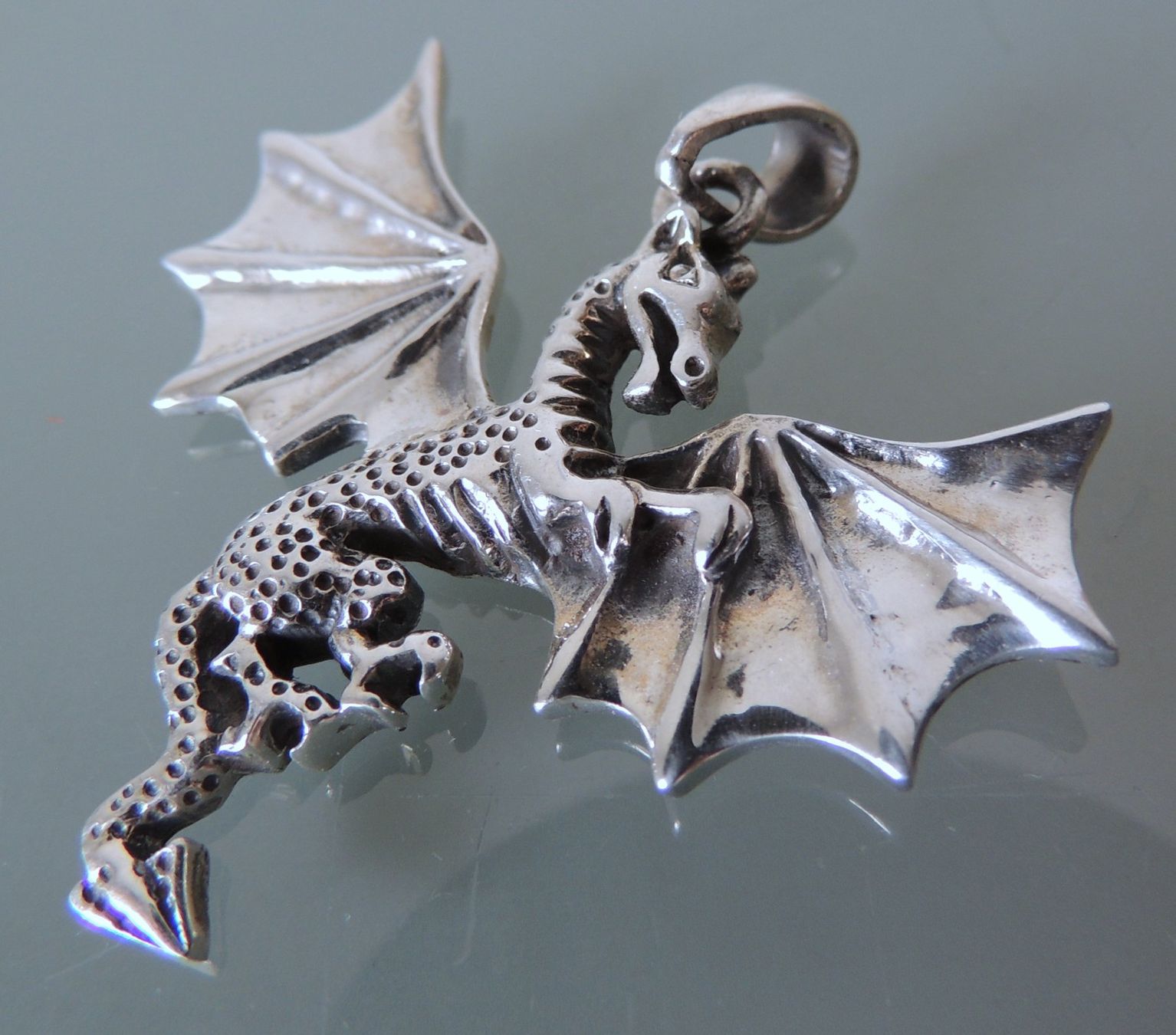 Ciondoli: Silber 925 Anhänger 47 mm Drache – Nuovo (secondo la descrizione) da Waldenburg venduto da schaller707 2