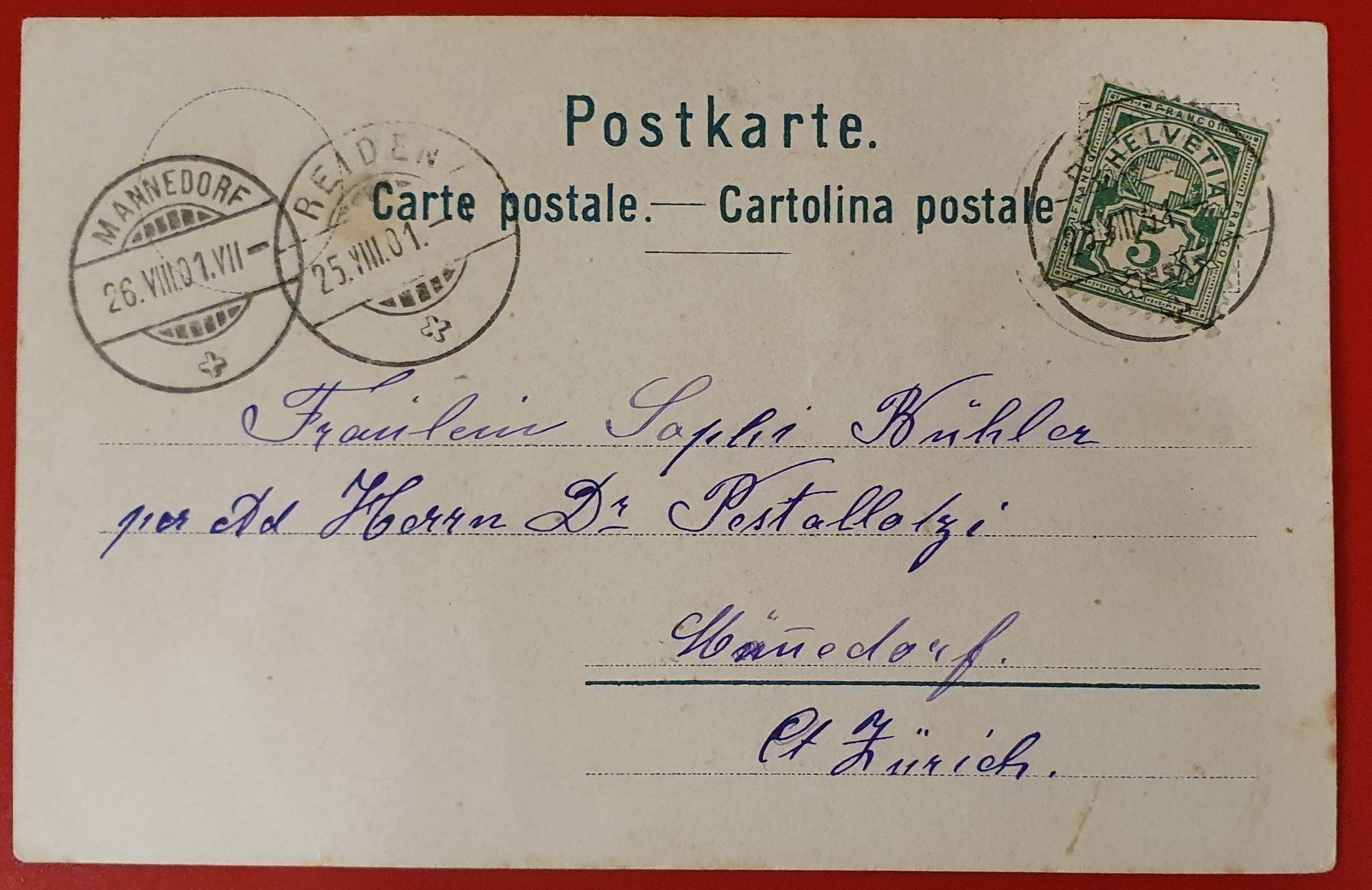 Cartoline postali: Gruss aus Reiden 1901 – Usato da Kreuzlingen venduto da Rschweiz1 1