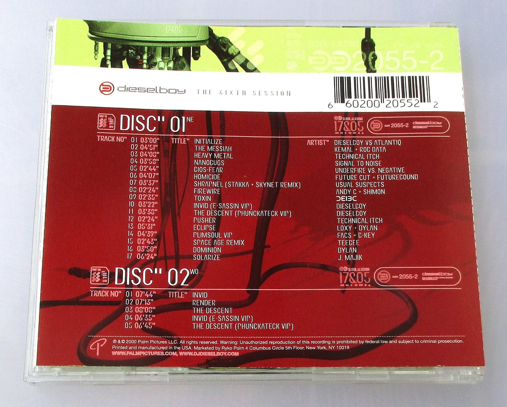 CD: DIESELBOY - The 6ixth Session 2-CD – Usato da Wattwil venduto da Muriel11 1