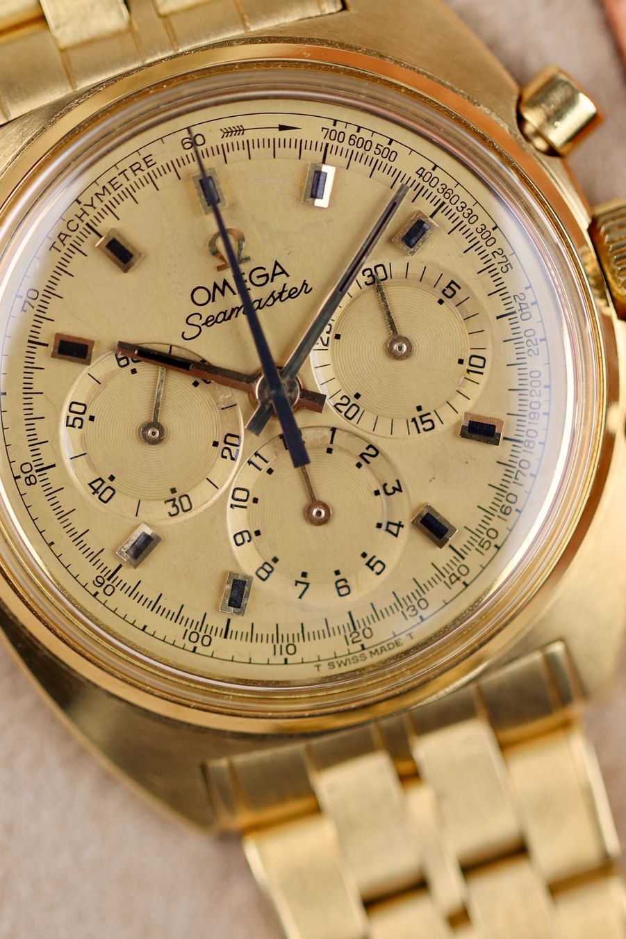Omega Orologi: Omega Seamaster Chronograph '18K' ref. 145.016 – Usato da Zürich venduto da Lazulivintagewatches 1