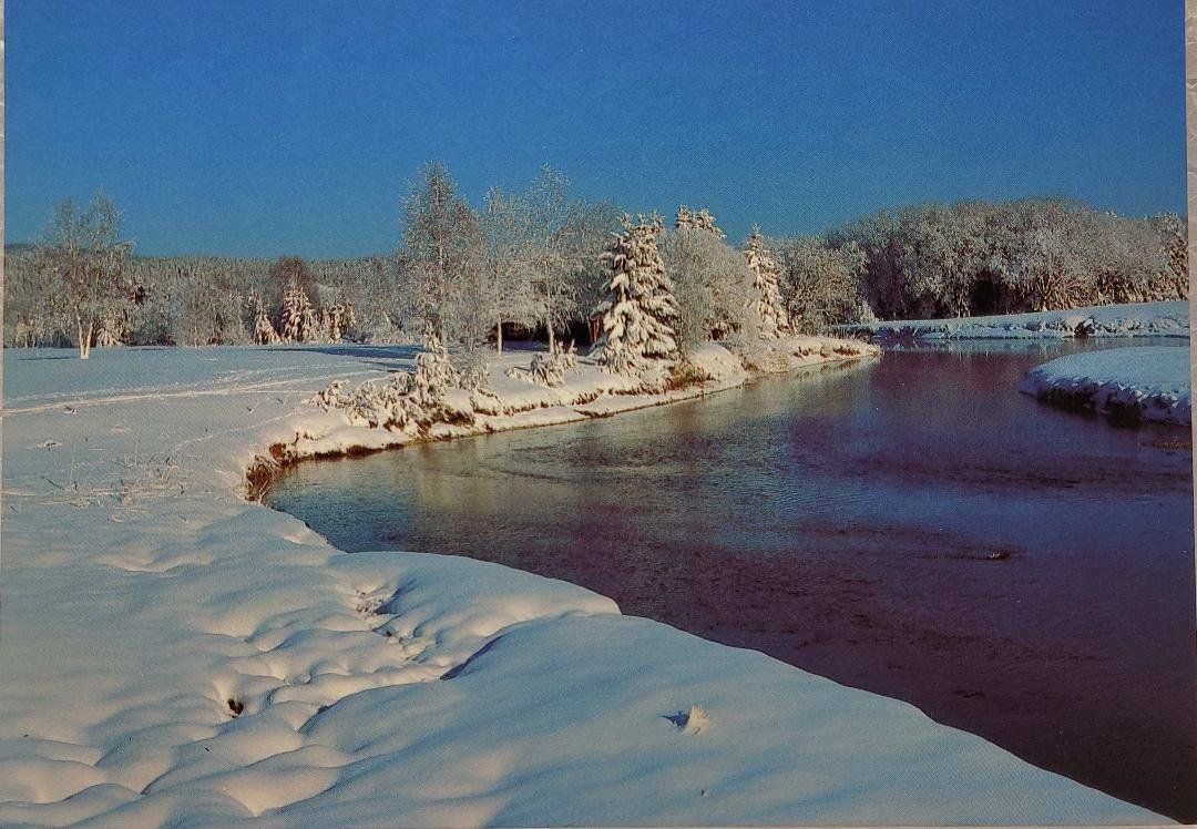 Cartoline postali: L'ORBE en hiver - Vallée de Joux – Usato da Delémont venduto da Domdom1