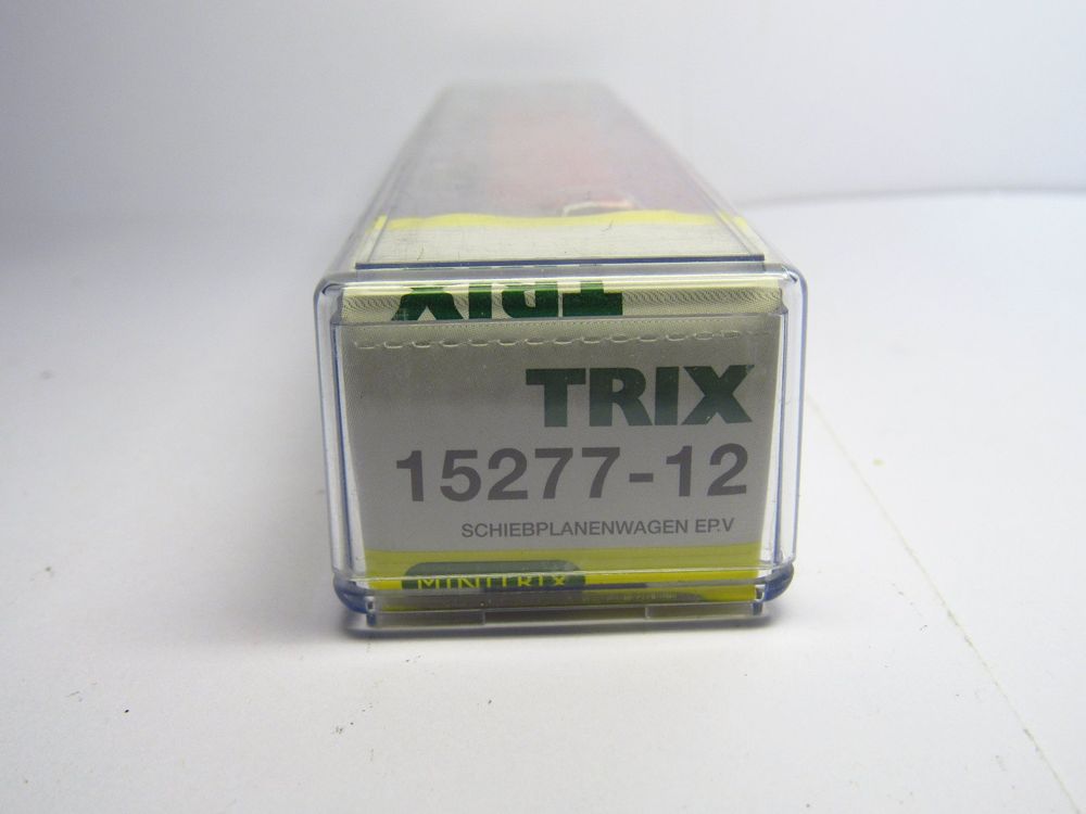 TRIX MINITRIX N 15277-17 Wagon Plat Porte-containers - État Neuf Sous Blister