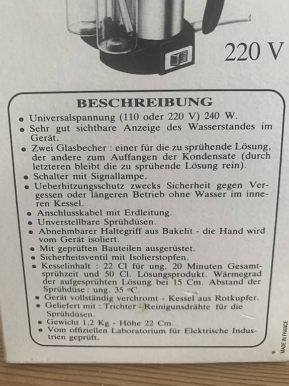 Cura del viso: Medizinal Dusche Zerstäuber Lukas Champonniere – Usato da Arlesheim venduto da treppe3 1