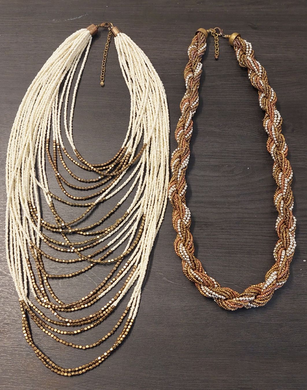 Catenine: 2er Set Halsketten, Boho Style, aus Glasperlen – Usato da Kriens venduto da izzisabel