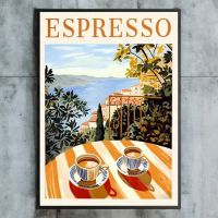 Poster affiche afé Espresso - Décor de cuisine italienne