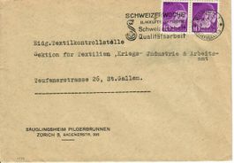 Brief, Säuglingsheim Pilgerbrunnen Zürich 1942