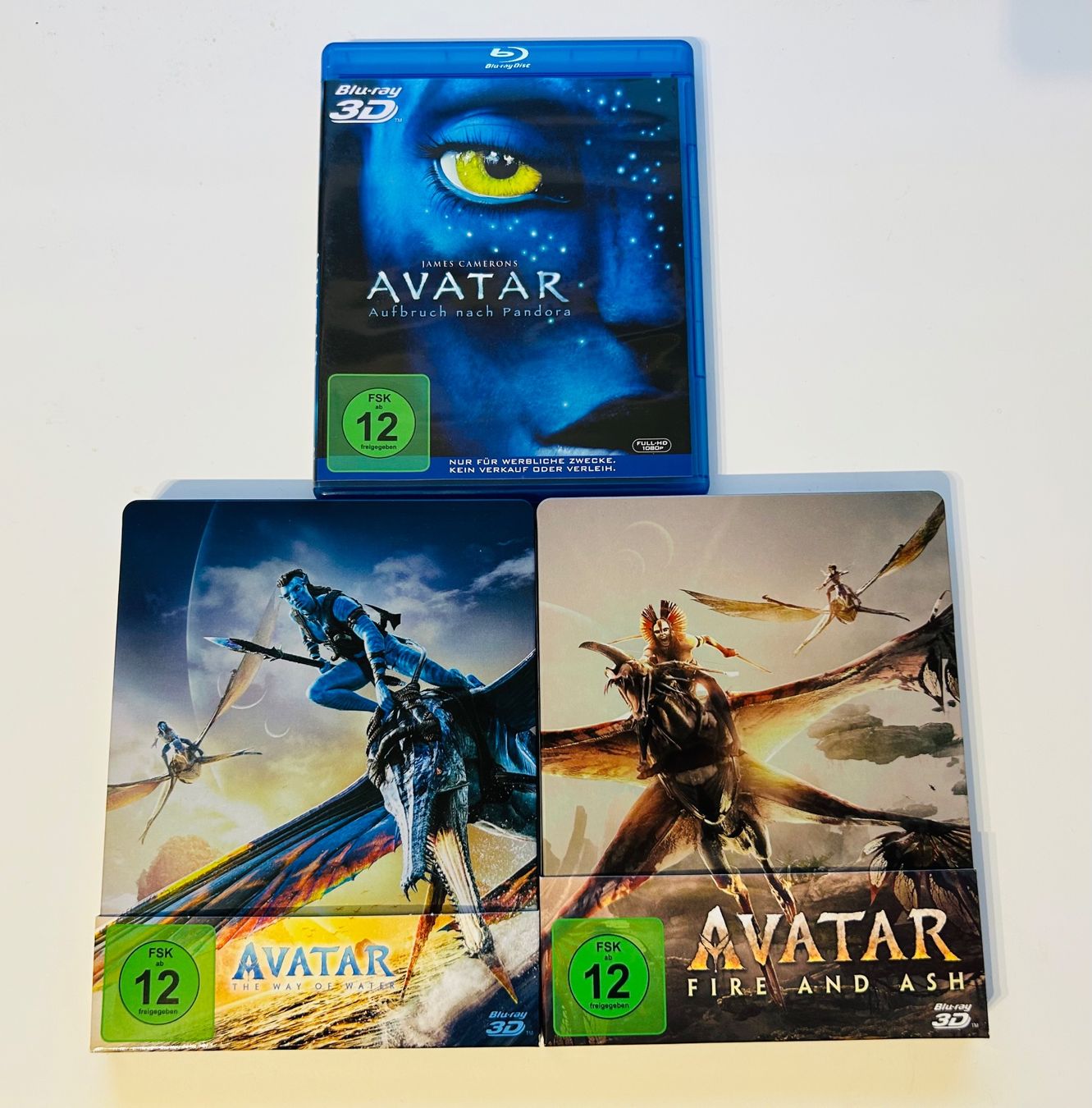 Tutti i DVDs: 3x Avatar Blu-ray 3D Set – Usato da Aristau venduto da Mastergee