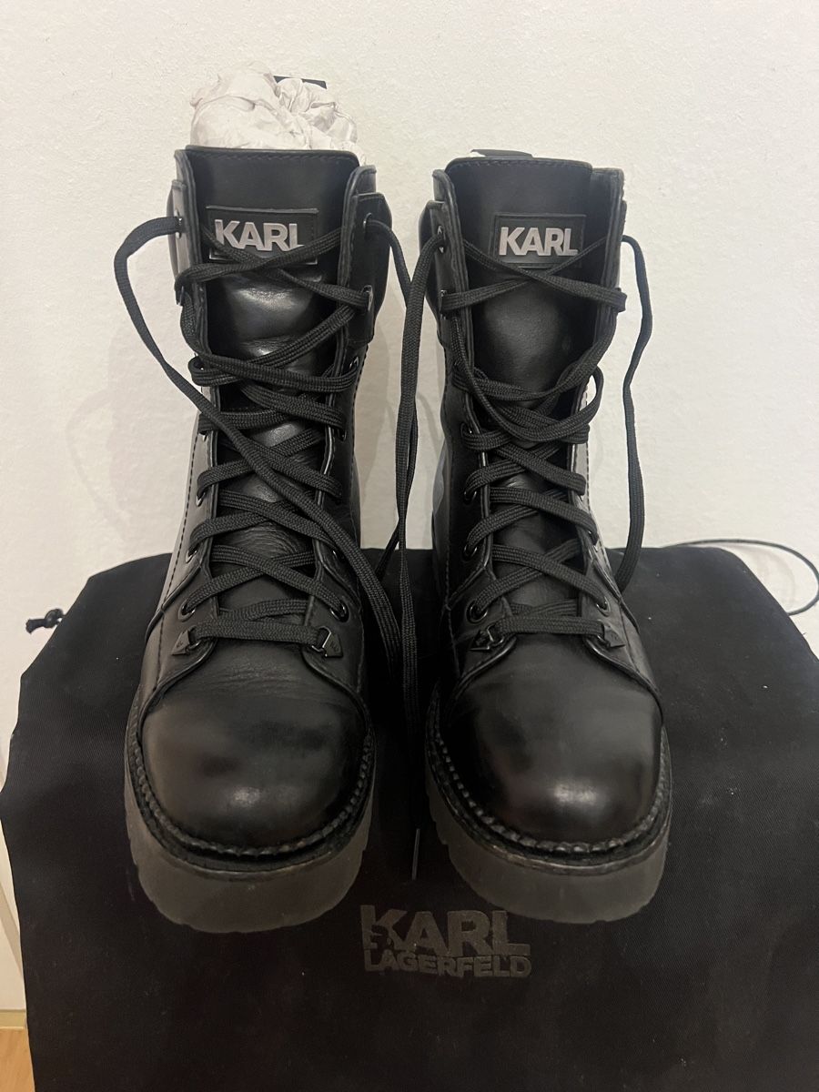 Karl Lagerfeld Scarpe da donna: Stiefel Karl Lagerfeld Leder – Usato da Niederhasli venduto da aleksandra.st 3