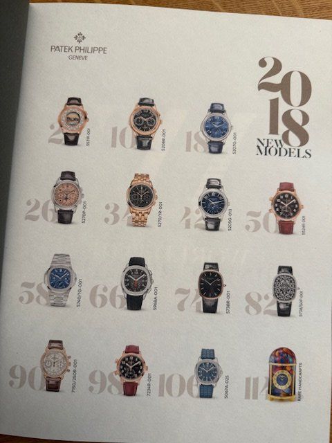 Patek Philippe Documenti: Patek Philippe Brochure New Models 2018 – Usato da Winkel venduto da Pagnell 1