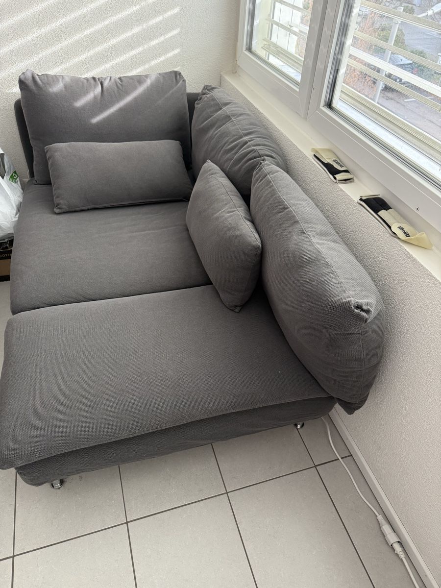 Ikea Divani: Söderhamn IKEA Méridienne dark grey – Usato da Zofingen venduto da Caruchi