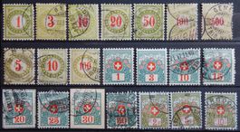 Schweiz Lot mit alten Werten III