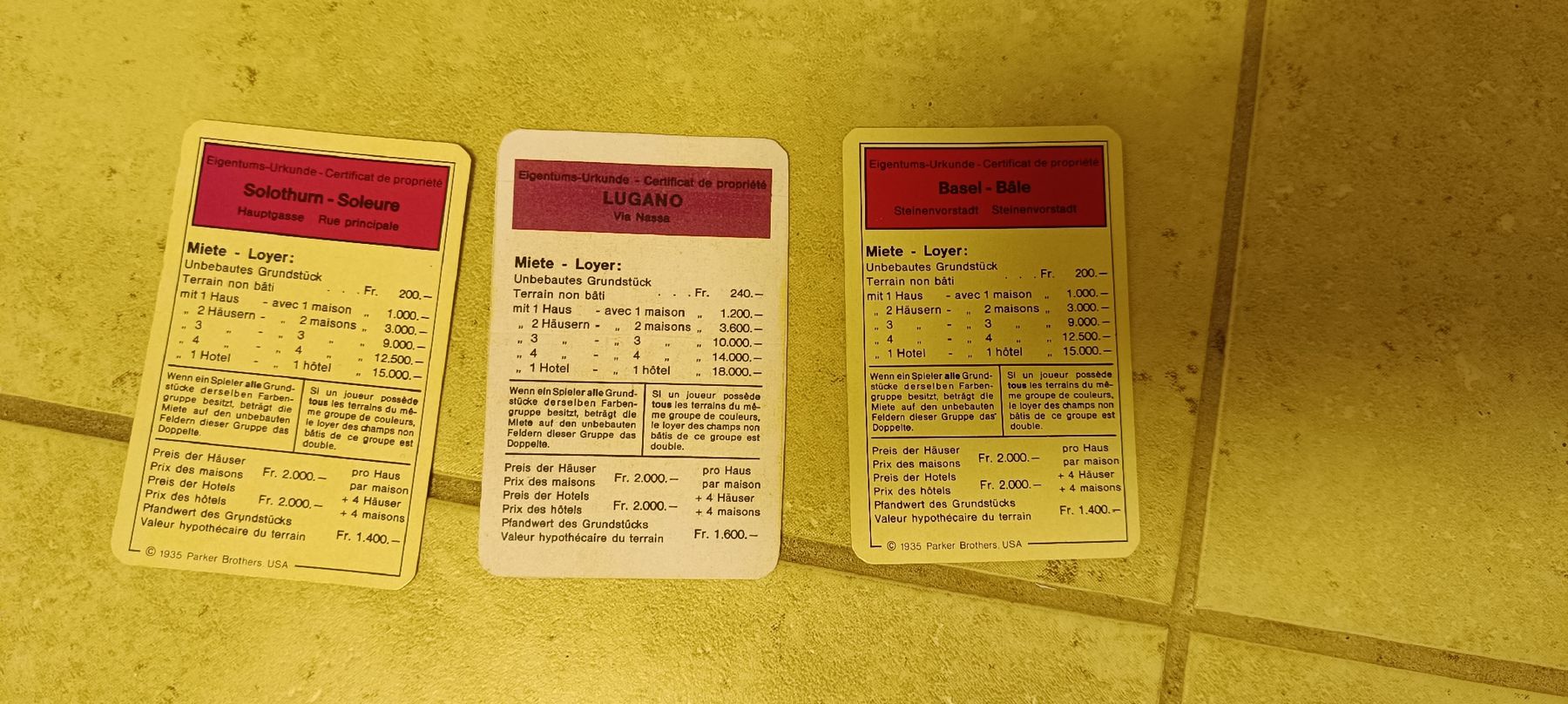 Parker Spiele: Monopoly Parker 1992 Brettspiel Schweizer Version gebraucht – Gebraucht aus Arbon von Gatto81 3