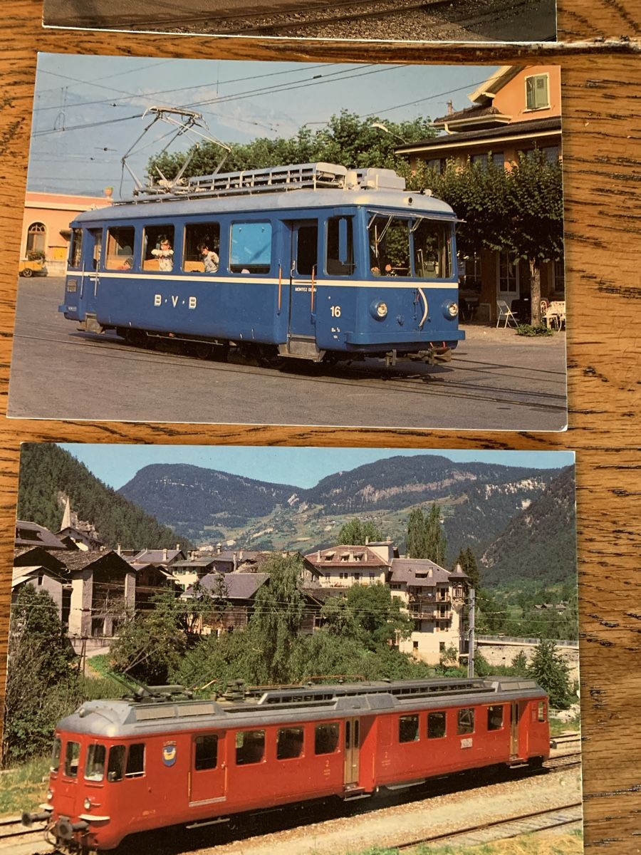 Modellini di ferrovie: Versch. Westschweizer Bahnen, Blonay- Chamby, Ansichtskarten – Usato da Winden venduto da EmilNeu 8