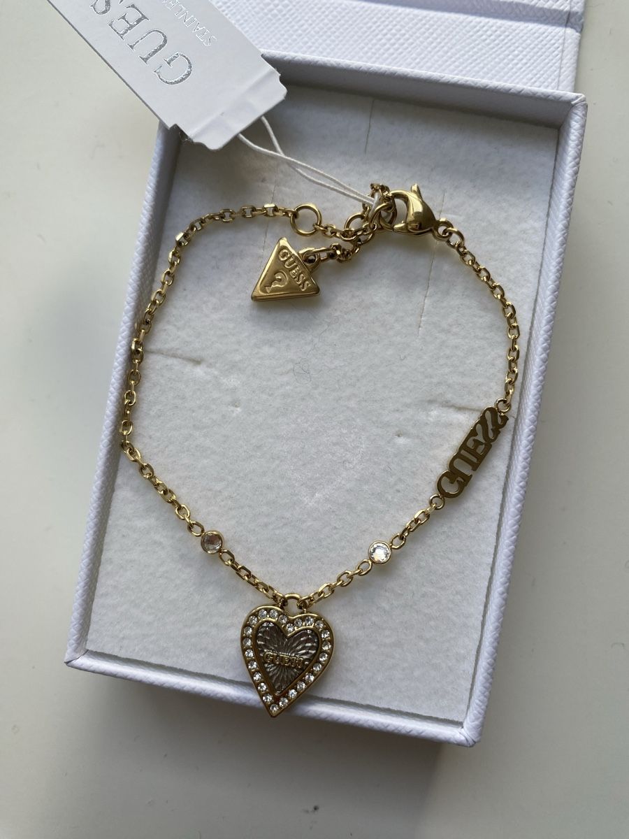 Guess Bracciali & Braccialetti: Guess Goldene Herz Armkette – Nuovo e nell'imballaggio originale da Givisiez venduto da dor_xb9k 1