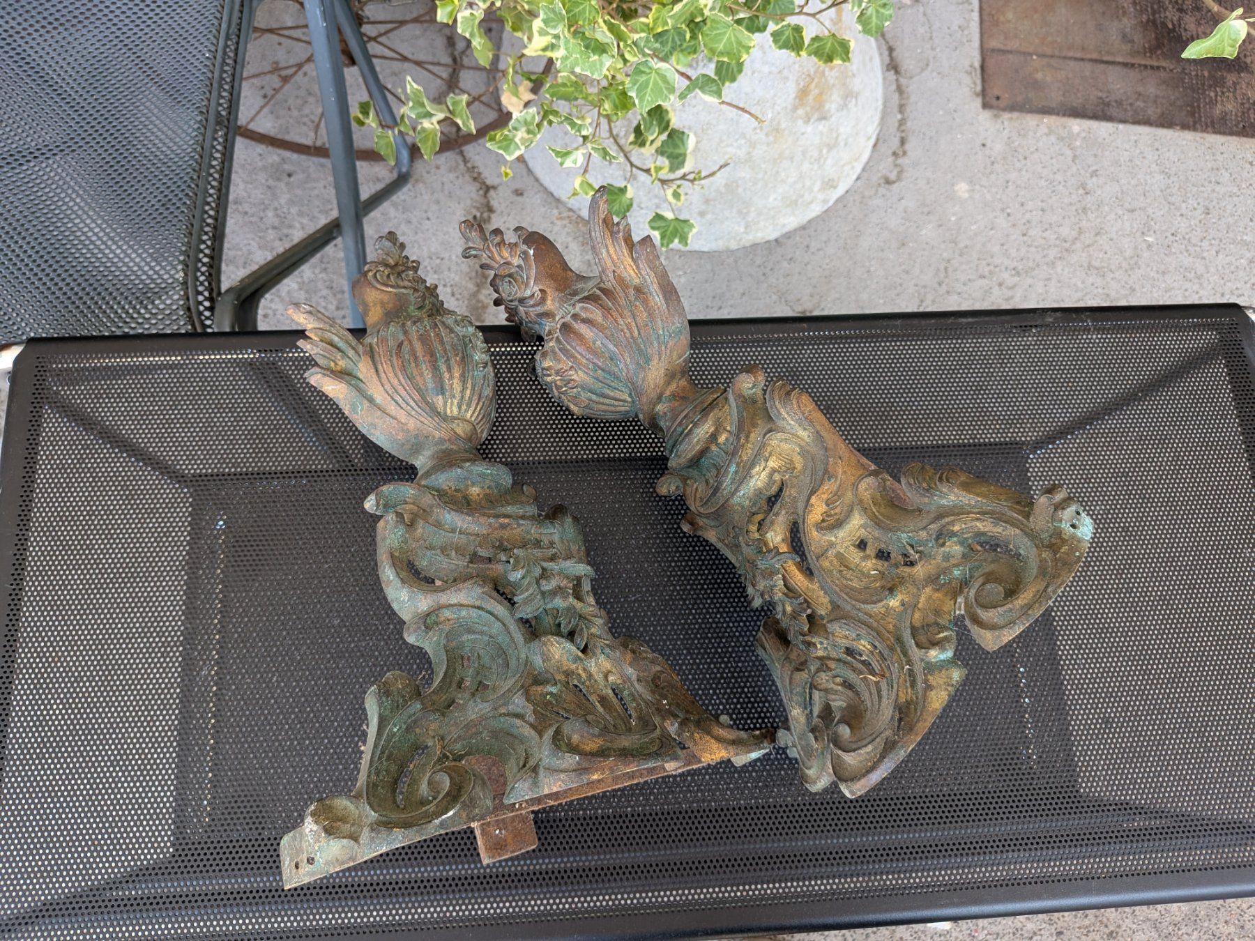 Sculture & Statue: 2 antike Bronze Kaminböcke – Usato da Emmen venduto da Brockofsky 5
