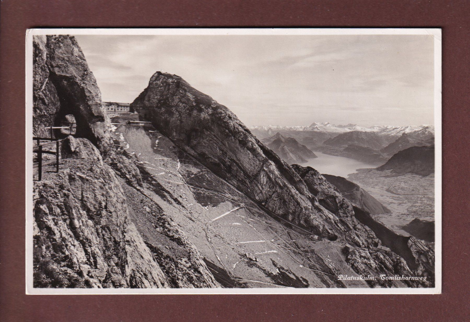 Cartoline postali: PILATUS-KULM - Tomlishornweg – Usato da Pully venduto da nicecards