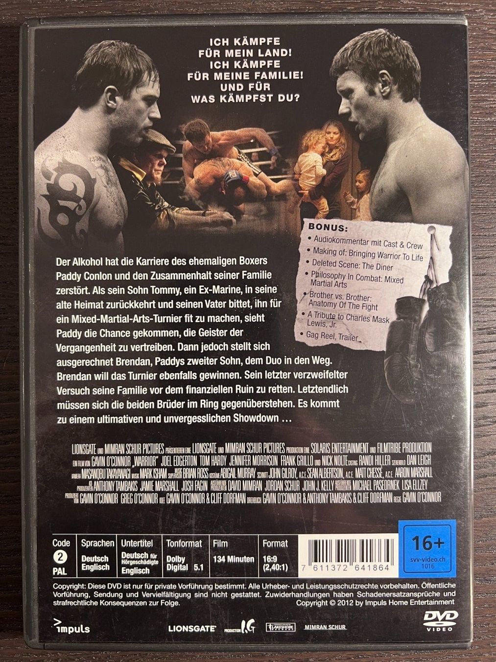 Tutti i DVDs: Warrior – Usato da Zürich venduto da FilmFreunde 1